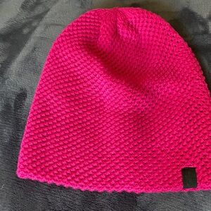 Pink Knit Beanie Hat